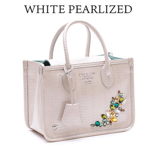 ADMJ スネークレザー  エーディーエムジェイ 24AW01028A WHITE PEARLIZED