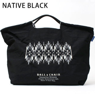 Ball&Chain エコバッグ Lサイズ ボールアンドチェーン Native BLACK
