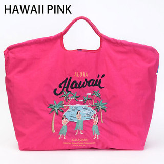 ballandchain ボールアンドチェーン エコバッグ 大きめ Lサイズ コンパクト 畳める ギフト エコ ショッピングバッグ 可愛い ハワイ ピンク
