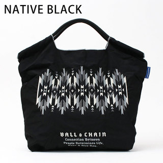 Ball&Chain エコバッグ Mサイズ ボールアンドチェーン Native BLACK