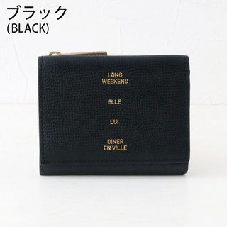 オルセット 財布 ORSETTO TIMBRO 3つ折 財布 ファスナーポケット 付き 03-001-03 BLACK ブラック