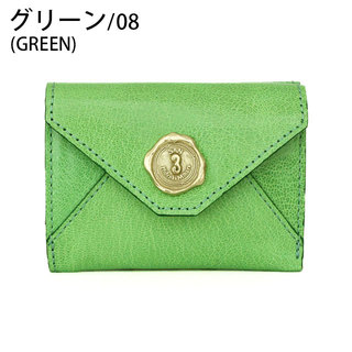 サン ヒデアキ ミハラ SAN HIDEAKI MIHARA 財布 CANDY メール型 3つ折 SMO-CND GREEN(グリーン)