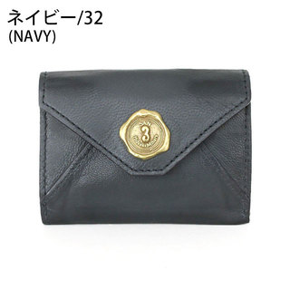サン ヒデアキ ミハラ SAN HIDEAKI MIHARA 財布 AGING メール型 3つ折 SMO-MGN NAVY(ネイビー)