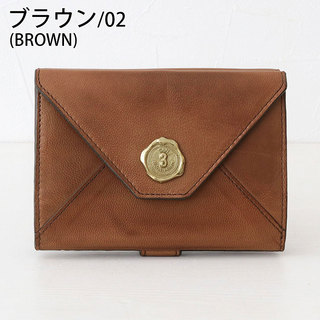 サン ヒデアキ ミハラ SAN HIDEAKI MIHARA  財布 AGING メール型 2つ折 SFO-MGN BROWN(ブラウン)