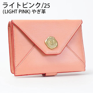 サン ヒデアキ ミハラ 財布 2つ折 本革 エナメル加工 キャンディ 日本製 正規品 ライトピンク