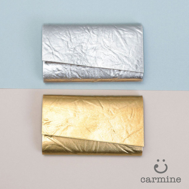 カーマイン carmine カードケース 小物 カード入れ コンパクト 小さい メタリック