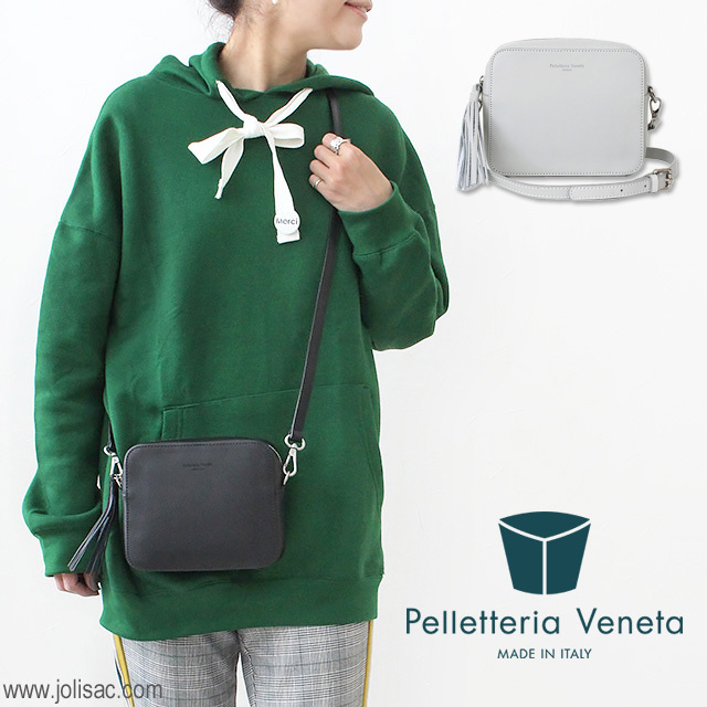 PELLETTERIA VENETA(ペレッテリアベネタ) スクエアショルダーバッグ 
