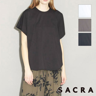 SACRA サクラ カットソー PLATING CLOTH TOP 123545091