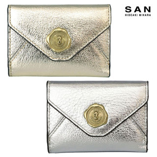 サン ヒデアキ ミハラ SAN HIDEAKI MIHARA 財布 メール型 3つ折 メタリック SMO-CON