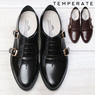 TEMPERATE テンパレイト PARKER ダブルモンク クロコ型押し