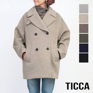 【即納】 TICCA ティッカ ショートピーコート アウター TBCA-211