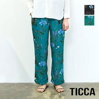 TICCA ティッカ  フラワープリントパンツ TBDS-422