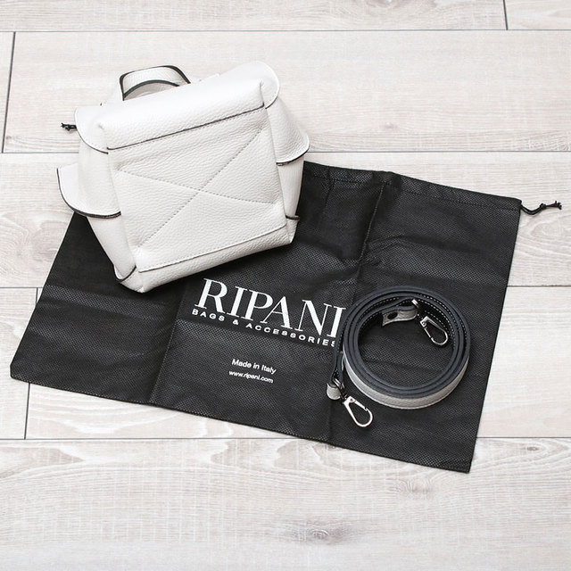 RIPANI リパーニ アイロニ ミニバッグ 2WAY イタリア製 小ぶり 底面と保存袋