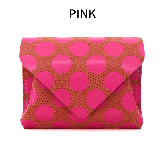 CARMINE カーマイン コンパクト ウォレット ドット 水玉 ネオン cwd 三つ折り財布 折り財布 可愛い ピンク