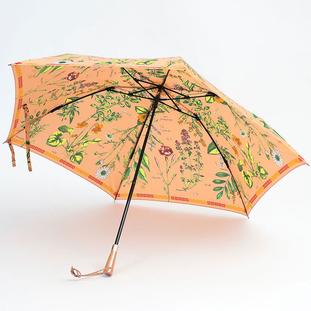 マニプリ manipuri 傘 折傘 晴雨兼用 日傘 日よけ 梅雨 お洒落 スカーフ柄 花柄 アンティークフラワー サンプル