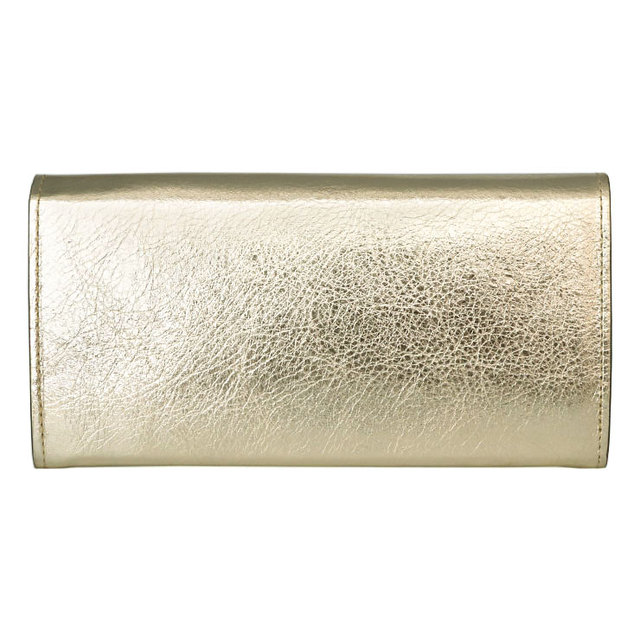 サン ヒデアキ ミハラ SAN HIDEAKI MIHARA SHINY メール型 長財布 財布 SIF-CON GOLD ゴールド 背面