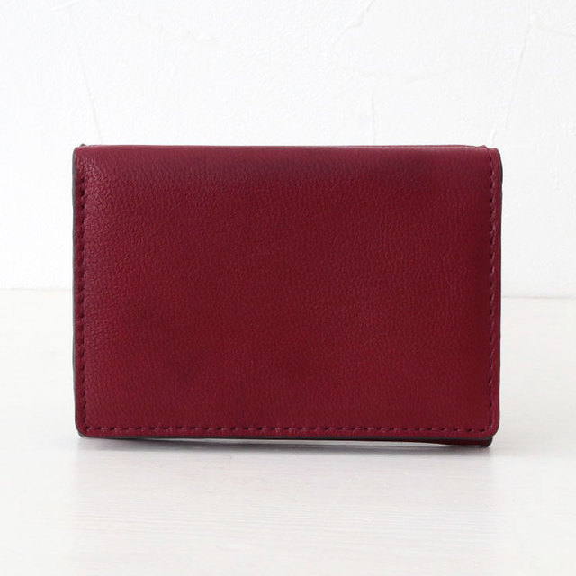 サン ヒデアキミハラ 折財布 ミニサイズ RED レッド 背面