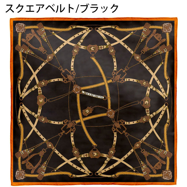 マニプリ manipuri スカーフ シルク プリント 65 正方形 日本製 オータムガーデン グレー
