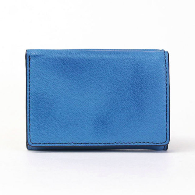 サン ヒデアキミハラ 折財布 ミニサイズ BLUE ブルー 背面