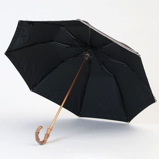 日傘 アシーナニューヨーク ATHENA NEW YORK STRIPE AMANDA LACE 晴雨兼用 折り畳み傘 ANY-27P BLACK |  jolisacweb