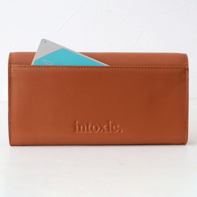 INTOXIC イントキシック 財布 長財布 ロング ウォレット LT-005 CARAMEL キャラメル 背面 ポケット