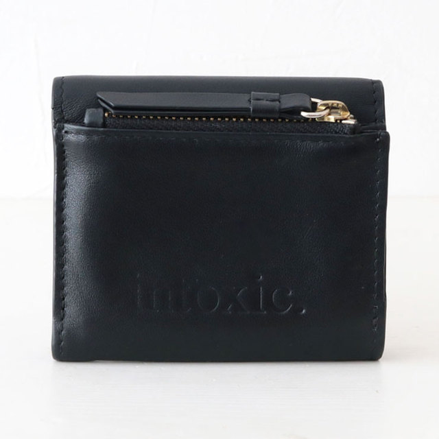 INTOXIC イントキシック 三つ折り財布 財布 トライフォールド ウォレット LT-007 BLACK ブラック 背面
