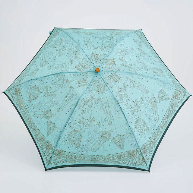 manipuri マニプリ 傘 折畳 パラソル 雨傘 日傘 晴雨兼用 秋雨 プリント 正面