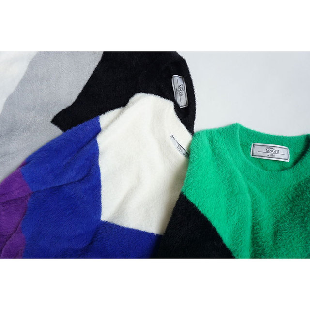 トーマスマグパイ thomas magpie colour blocking knit カラーブロッキングニット 2214730 詳細 ディテール