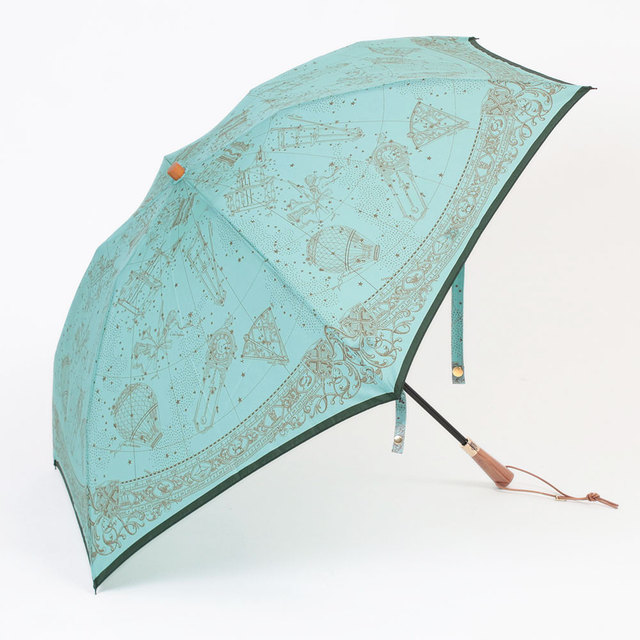 manipuri マニプリ 傘 折畳 パラソル 雨傘 日傘 晴雨兼用 秋雨 プリント サイド