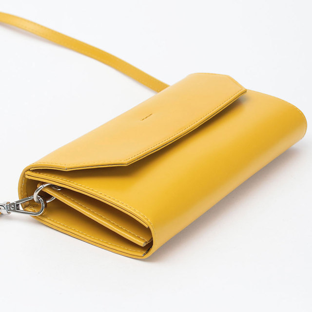 yahki ヤーキ バッグ ショルダー ミニサイズ 床革 コンパクト 四角 薄型 財布