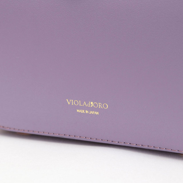 violadoro ヴィオラドーロ バッグ バニティ 2WAY スプリットレザー 楕円型 可愛い 新作 ロゴ