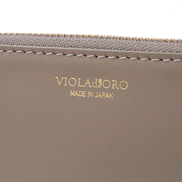 ヴィオラドーロ violadoro 財布 フラグメントケース コンパクト 小さい お札折る 小物 ミニ ストラップ付き 便利 ロゴ