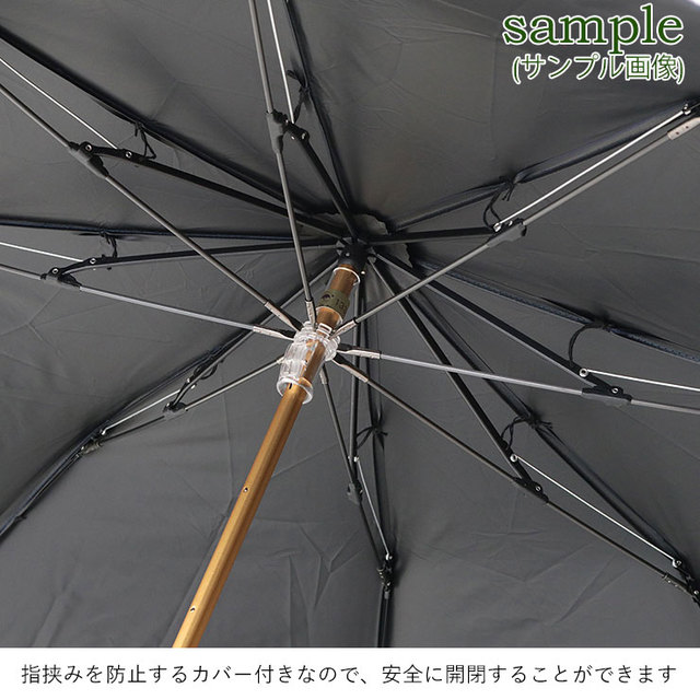 アシーナニューヨーク 折り畳み傘 日傘 フリル バンブーハンドル リボン 上品 大人 晴雨兼用 骨組み