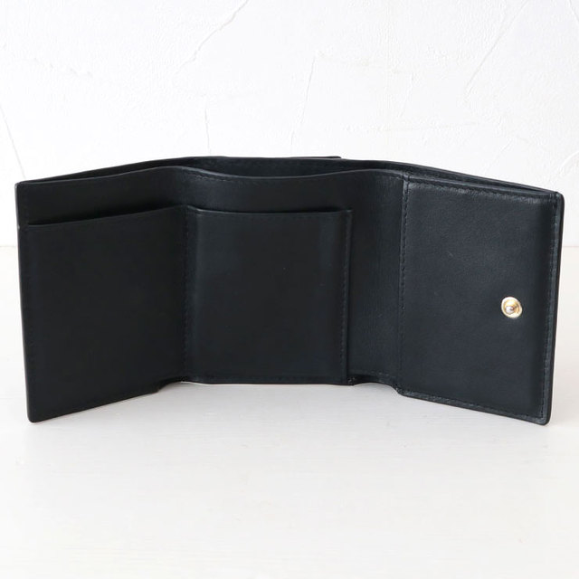 INTOXIC イントキシック 三つ折り財布 財布 トライフォールド ウォレット LT-007 BLACK ブラック 内側 カード お札 ポケット