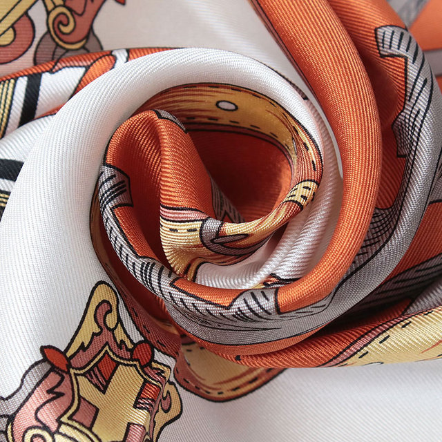 マニプリ manipuri スカーフ シルク プリント 65 正方形 いいサイズ 日本製 生地感