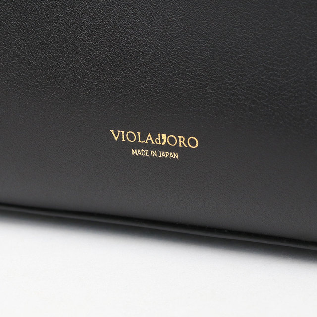 ヴィオラドーロ violadoro バッグ 小ぶり キレイめ ベルトデザイン 2way スプリットレザー ロゴ