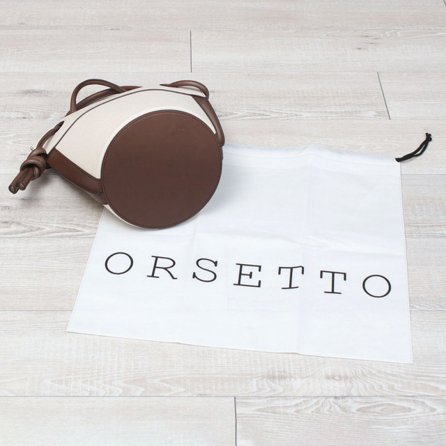 orsetto オルセット バッグ バケツ型 CORDA レザーバッグ むすび目 定番人気 底面と保存袋