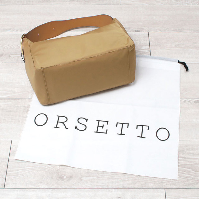 オルセット ORSETTO バッグ SECCHIO ナイロントート 01-125-01 オシャレ 軽い 軽量 スタイリッシュ バックル 太めベルト 底面 保存袋