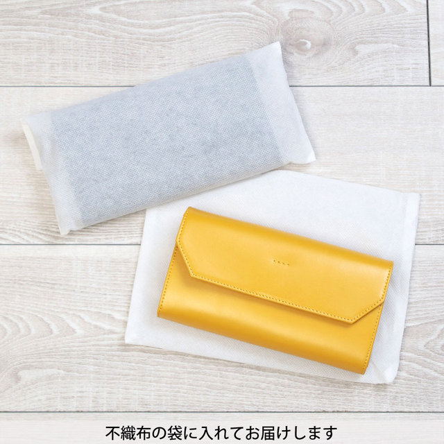 yahki ヤーキ バッグ ショルダー ミニサイズ 床革 コンパクト 四角 薄型 財布 不織布 保存袋