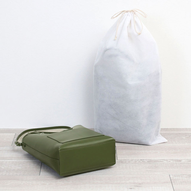 YAHKI ヤーキ バッグ A4サイズ 2WAY トートバッグ シンプル 斜め掛け可能 床革  仕事用 お洒落 スマート YH-511 底面 保存袋
