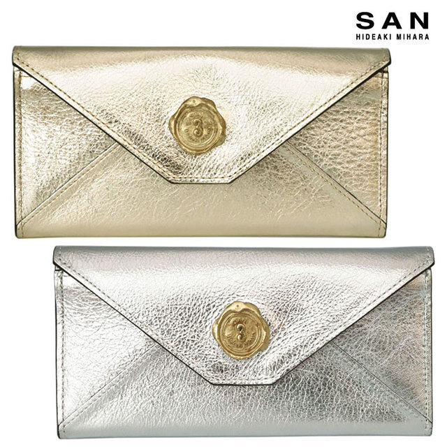 サン ヒデアキ ミハラ SAN HIDEAKI MIHARA SHINY メール型 長財布 財布 SIF-CON