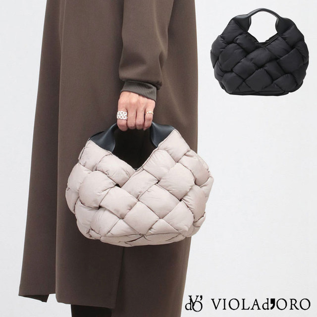 violadoro ヴィオラドーロ バッグ ナイロン メッシュ 軽量 軽い 普段用 手提げ 丸い かわいい 上品 新作 サムネイル