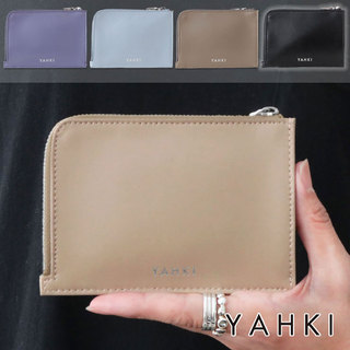 ヤーキ yahki カードケース 薄型 フラグメントケース ファスナー ポケット 軽い 床革
