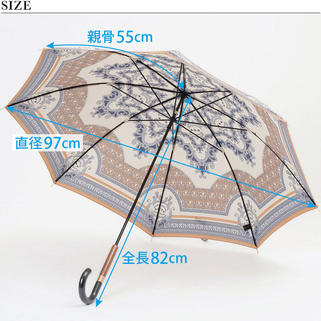 manipuri マニプリ 傘 日傘 長傘 パラソル 雨傘 晴雨兼用 新作  サイズ図