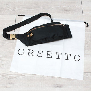 オルセット ナイロン ボディバッグ ORSETTO FORTE 01-089-01 BLACK(ブラック)|orsetto オルセット バッグ ナイロン カジュアル ボディバッグ 小ぶり スマート 軽い FORTE 保存袋