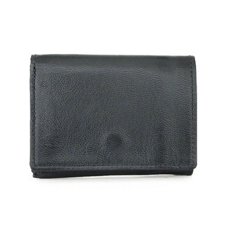 サン ヒデアキ ミハラ SAN HIDEAKI MIHARA 財布 AGING メール型 3つ折 SMO-MGN ORANGE(オレンジ)|サン　ヒデアキミハラ　折財布　ミニサイズ　ネイビー　背面