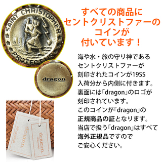 DRAGON ドラゴン レザー メッシュ 巾着バッグ JACKY BUCKET 8056 RED(レッド)|ドラゴン コイン 正規品
