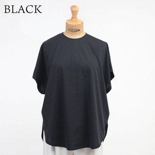 SACRA サクラ カットソー PLATING CLOTH TOP 123545091 BLACK(ブラック 