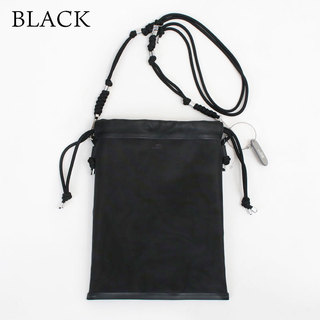 THE PURSE ザパース  ショルダーバッグ TULLE DRAWSTRING BAG Mサイズ BLACK(ブラック)|ザパース thepurse バッグ チュールバッグ 軽量 軽い メッシュ チュール素材 ショルダー ブラック