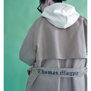 THOMAS MAGPIE トーマスマグパイ トレンチコート ラインピンク 2231210 ベージュ　38サイズ|トーマスマグパイ thomas magpie ウェア アウター トレンチコート ベージュ 春 イメージ